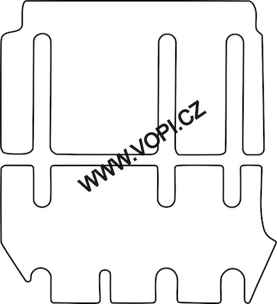 Autokoberce Mercedes Vito 2. + 3. řada 2015 -  Colorfit (2976)